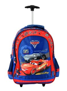 Školní batoh Auta, s kolečky-1